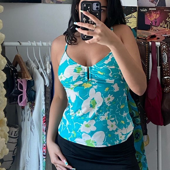 FLOWER PRINT TANKINI - Picture 2 of 3